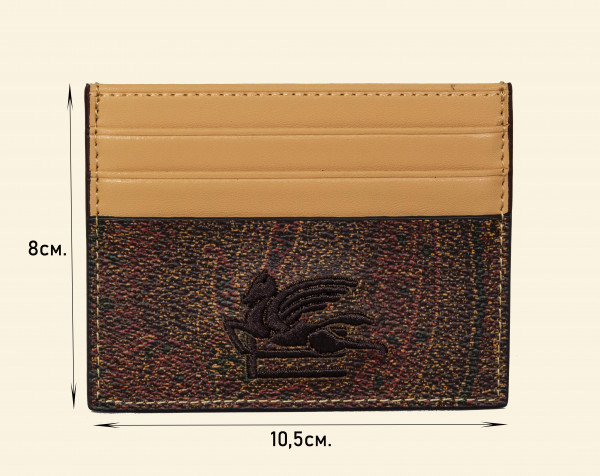 Картхолдер ETRO из натуральной кожи 3716