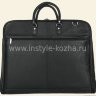 Мужской черный портплед Giorgio Armani из натуральной кожи