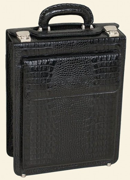 Портфель Grantson Black Caiman арт.1837