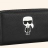 Клатч кожаный на молниях Karl Lagerfeld 3162