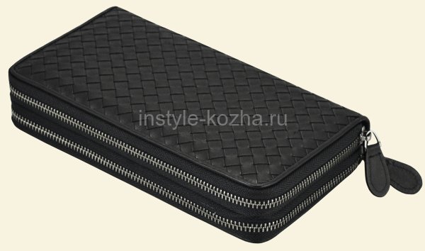 Мужской клатч на 2-х молниях