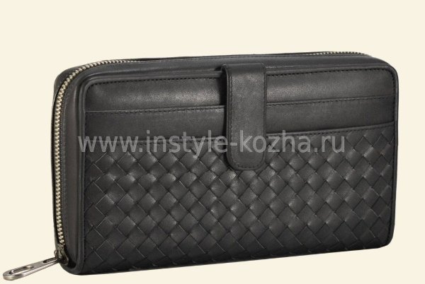 Барсетка Bottega Veneta кожаная