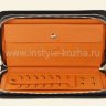 Мужская черная Барсетка MontBlanc на двух молниях