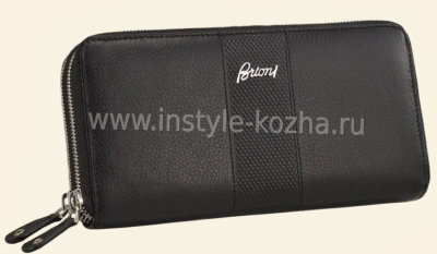 Клатч на двух молниях Brioni